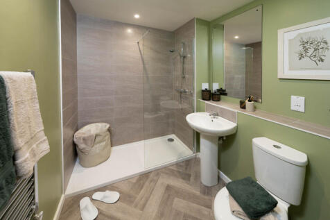 Typical shower room (2 bedroom apartment)